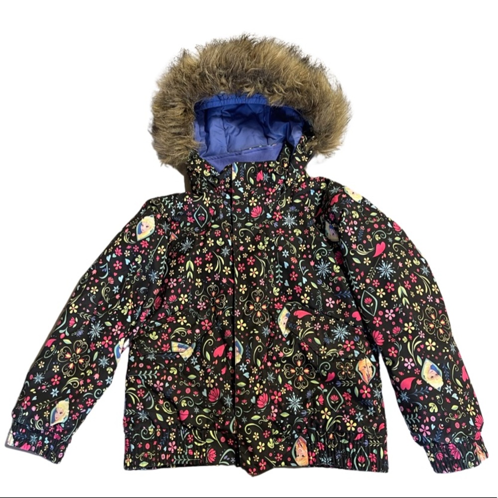 Disney Frozen Burton girls snow jacket with fur hoodie.